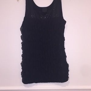 J.T.B. Black tank. Size M